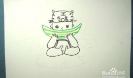 吃瓜男孩绘画,描绘当代少年生活的趣味画卷